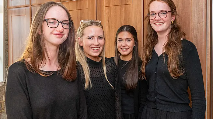 The National Children's Choir, consisting of West Cork Schools, played a concert at All Saint's Church, Drimoleague on Thursday last. The choir performed 15 songs and was accompanied by an orchestra. Playing in the orchestra were Siún Dineen; Méabh Fitzgibbon; Gracie Barlow and Gráinne Crowley. Picture: Andy Gibson.