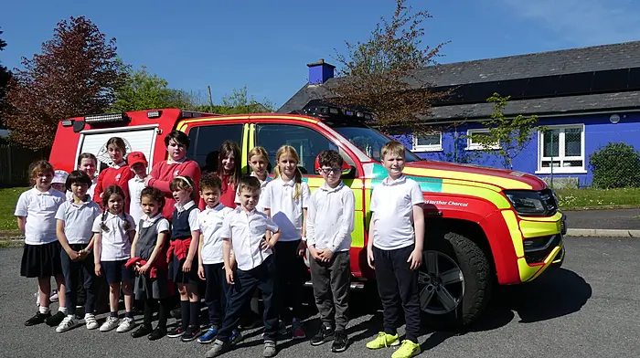Pupils at St James’ National School in Durrus enjoyed a visit from West Cork Rapid Response last week where the pupils heard all about the voluntary work of the charity.