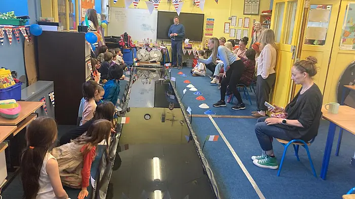 St Matthias National School recently held an indoor regatta at their school where great fun was had by students, staff and family members who attended as special guests. The children were extremely proud of their boats on racing day.