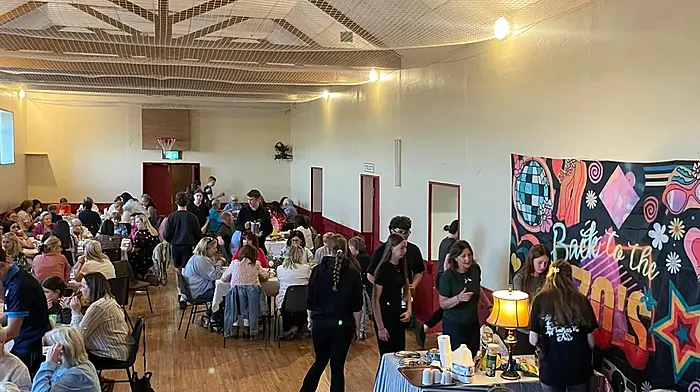 The well- attended Newcestown Foróige tea party which was held in the parish hall last Friday.