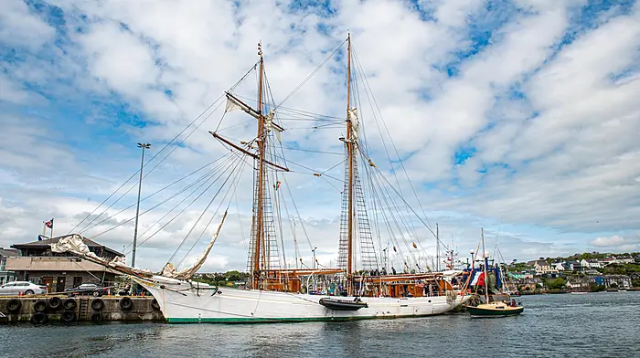 The French vessel 'L'Etoile' will be in Kinsale on Thursday and Friday.   (Photo: John Allen)