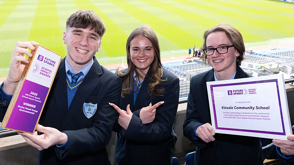 Kinsale students win top prize in award ceremony at Croke Park Image