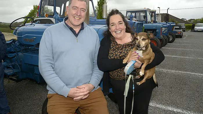 Allison, AJ,  and Alan Lane, Skibbereen, at the Drimoleague tractor, truck and car run. Grainne O'Driscoll and Odhran O'Regan from Skibbereen with Laura O'Driscoll, Bantry.  Senator Margerat Murphy O'Mahony and her dog Millie with Michael McCarthy, Dunmanway. (Photos: David Patterson, Anne Minihane & Denis Boyle)