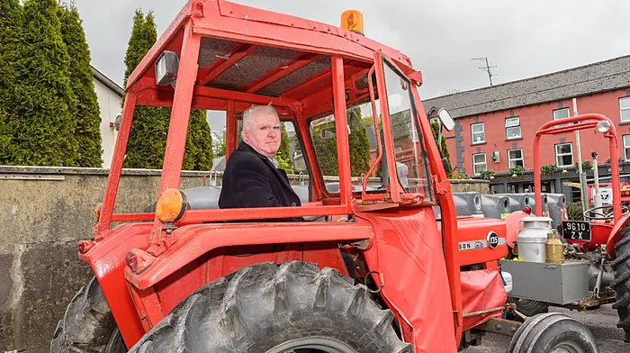 Patrick O'Sullivan (Kealkill), took part driving his Massey Ferguson 135 at the Drimoleague tractor, truck and car run. The run was held in aid of West Cork Rapid Response and Bantry Hospice. (Photo: David Patterson)