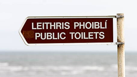 Children refuse to use public beach toilet facilities Image