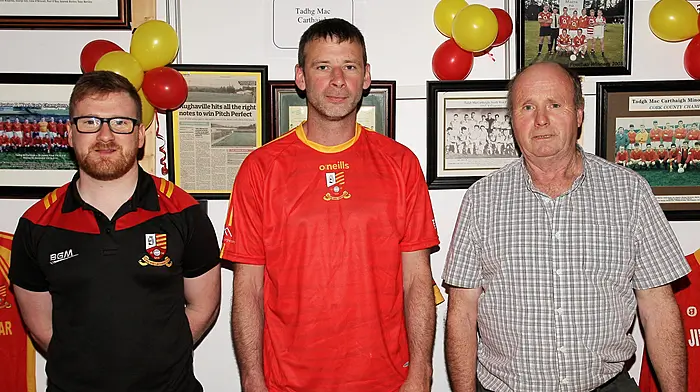 Tadhg McCarthaigh - Dan McCarthy, Mark Barrett and Nick Hegarty.