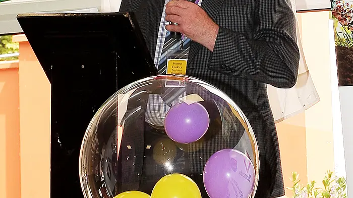 Carbery GAA President Seamus Coakey addressing the large attendance.