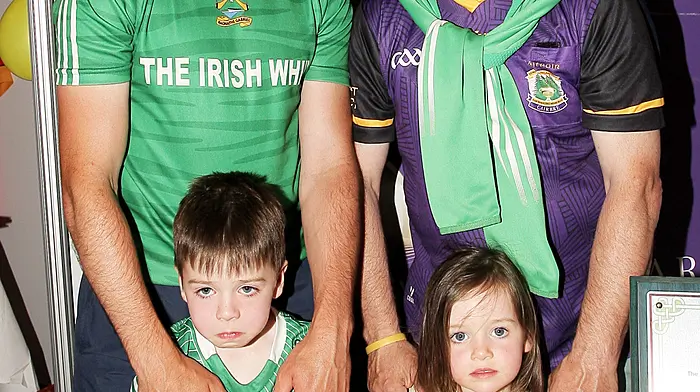 Gabriel Rangers - Mark Cronon and his children Cillian and Caoimhe with Ger O'Donovan.