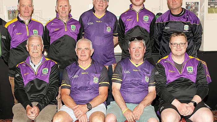 Carbery referees, front, from left, Frank Quill, Pat Lawton, Ger O'Donovan and Ian McCarthy. Back, from left, Connie Murphy, Michael Collins, Stephen Murphy, Oisín Doyle and Jimmy O'Sullivan.
