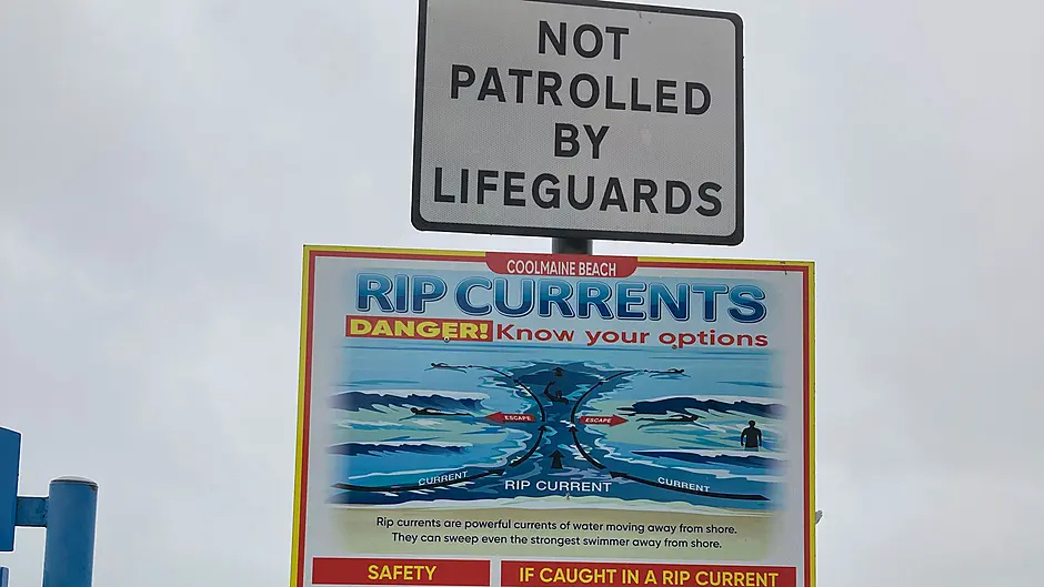 Swim ban at dangerous Coolmain beach Image