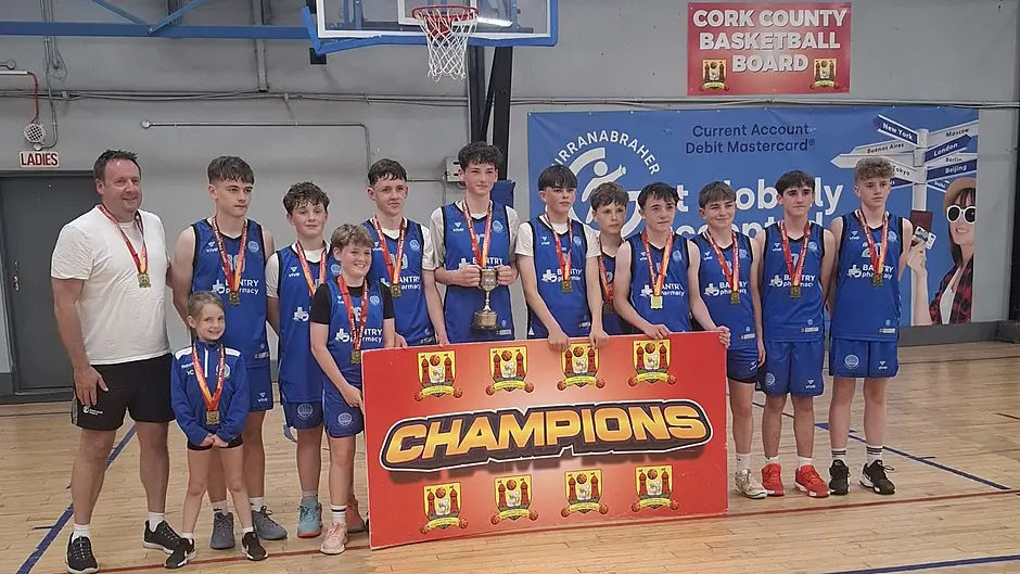 Bantry Basketball Club’s U14A boys crowned Cork champions Image