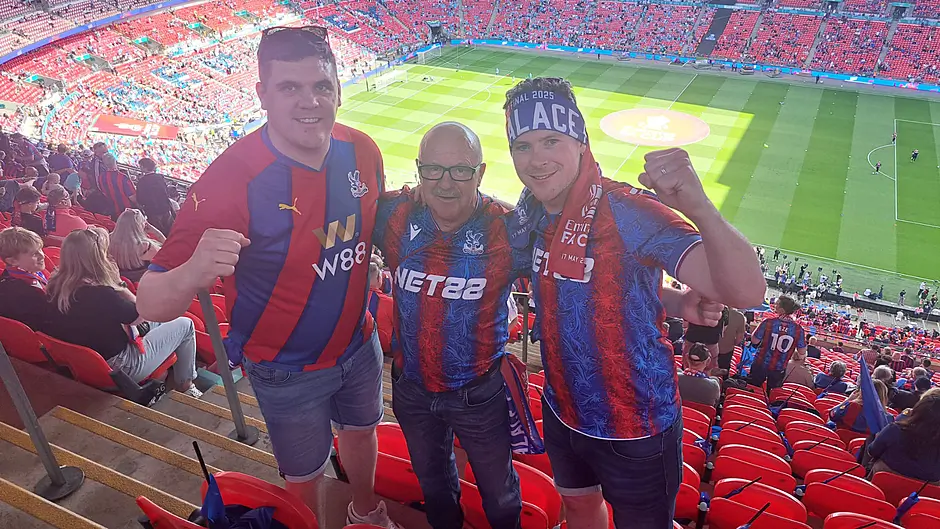 ‘The whole of Bandon town knows dad is a Crystal Palace fan!’ Image
