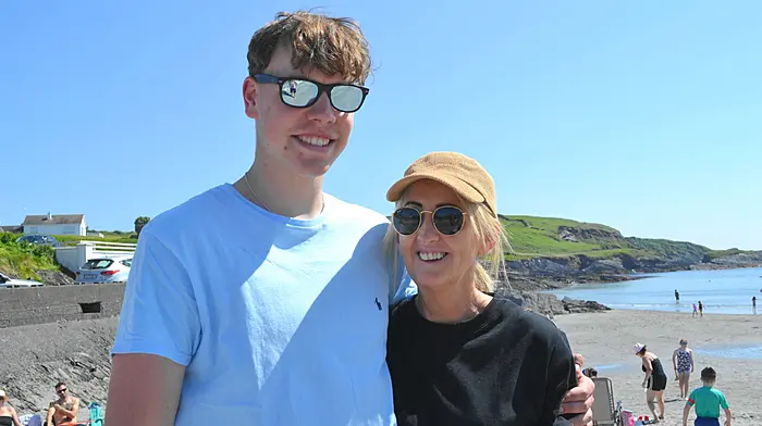 From left: Mia O'Regan enjoying the fun fair at Bandon show. Amelia Tanner from Bantry at the sculling regatta. Claire Crowley and her son Alex Stones at Tragumna beach. (Photos: Andy Gibson & Anne Minihane)