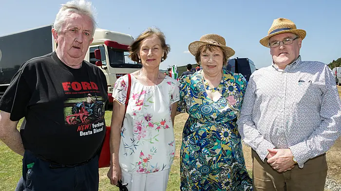 John O'Brien, Ina O'Leary,with Mary and James O'Brien  at the annual agricultural show that was held at Bandon, Co. Cork. - Picture David Creedon