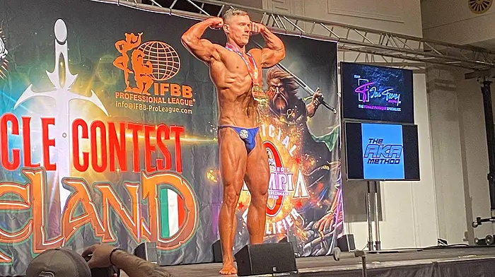 Skibbereen local Michael O’Regan did exceptionally well at the International Muscle Contest which was held last week in Dublin, where he won a total of three medals.