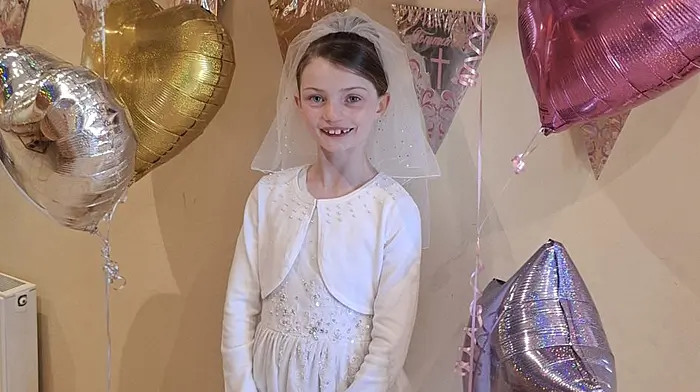 Laura Breen from Goggins Hill National School celebrated her First Holy Communion on May 17th at the Church of the Most Holy Heart of Mary, Goggins Hill, Ballinhassig parish.