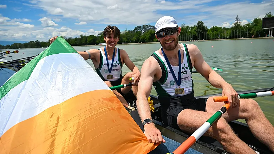 Fintan McCarthy win his first medal as a heavyweight! Image
