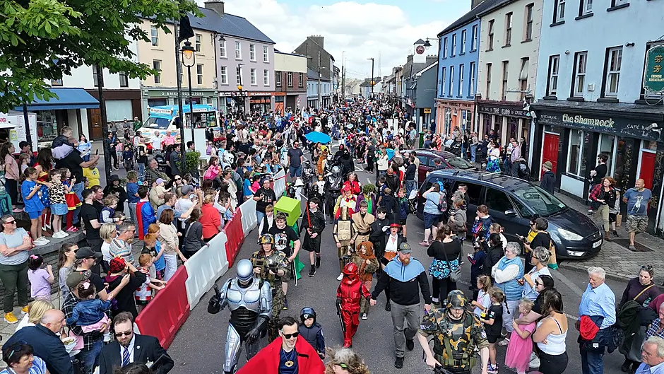 A large crowd from all across the country, and further afield, gathered to watch the main parade at the Feel the Force festival.