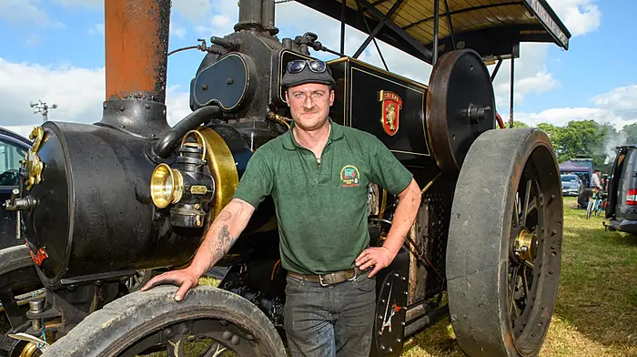 Andrew Cast from Kinsale with his 1930 Aveling and Porter Steam traction Engine pictured enjoying the 2025 Innishannon Steam and Vintage Rally.
Picture. John Allen