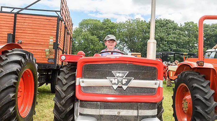 JT O'Driscoll, Kilbrittain, on a Massey Ferguson 135. (Photos: Michael Mac Sweeney & David Patterson)