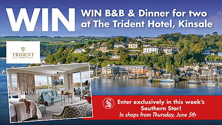 WIN: B&B & Dinner for two at The Trident Hotel, Kinsale Image