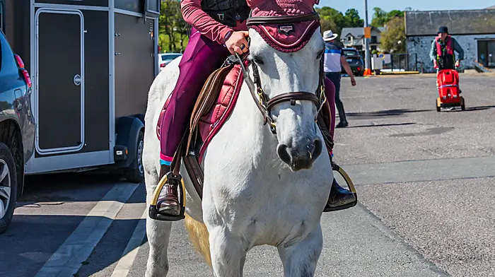 Right: Mary Willianson attending the recent Beara chevel. (Photo: Anne Marie Cronin)