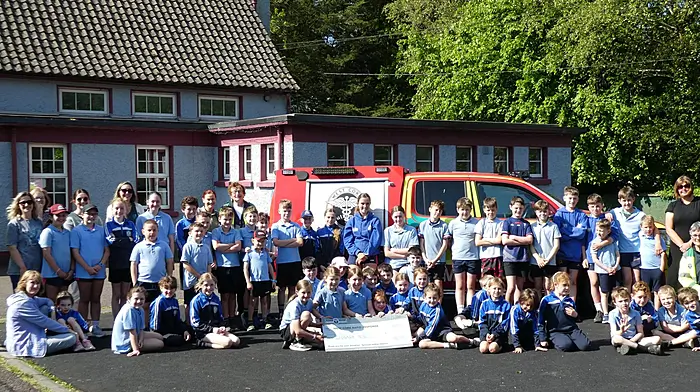 Teachers and pupils of Clogagh National School handed over €700 to West Cork Rapid Response, the proceeds of a special mass held recently to mark the end of Kindness Week at the school