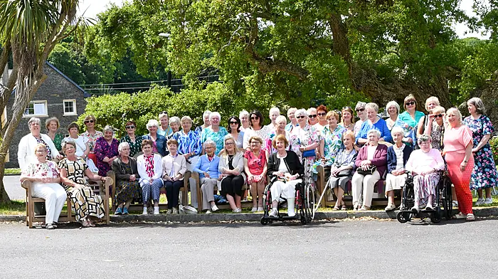 A group of about 55 members of the Timoleague Ladies Club celebrated the club’s 30th anniversary with a special mass in Timoleague before heading to Courtmacsherry Hotel for a well-deserved celebratory meal.