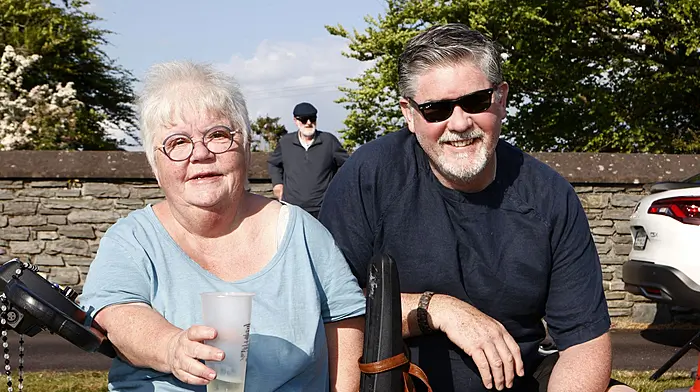 Pauline Cotter and Aathur Little at the opening of Fastnet Film Festival in Schull. (Photo: Carlos Benlayo)