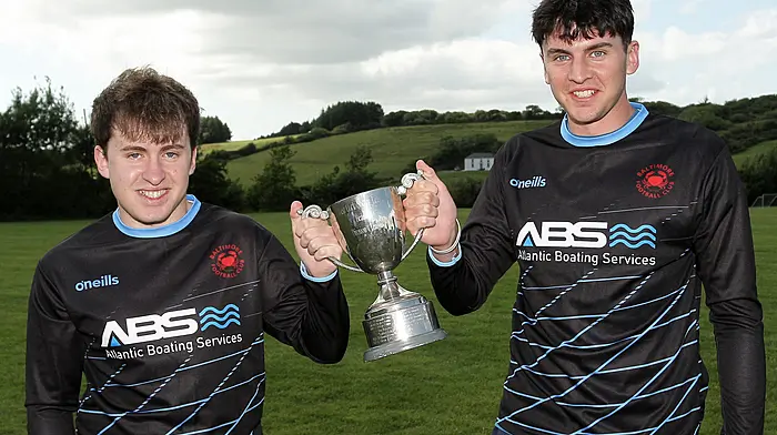 Brothers Danny and Paddy Collins with the cup. (Photo: Paddy Feen)