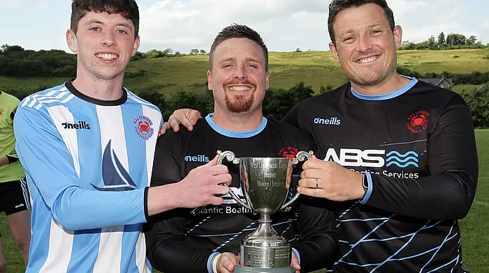Barry Collins, Kieran Lynch, captain and Dan MacEoin. (Photo: Paddy Feen)