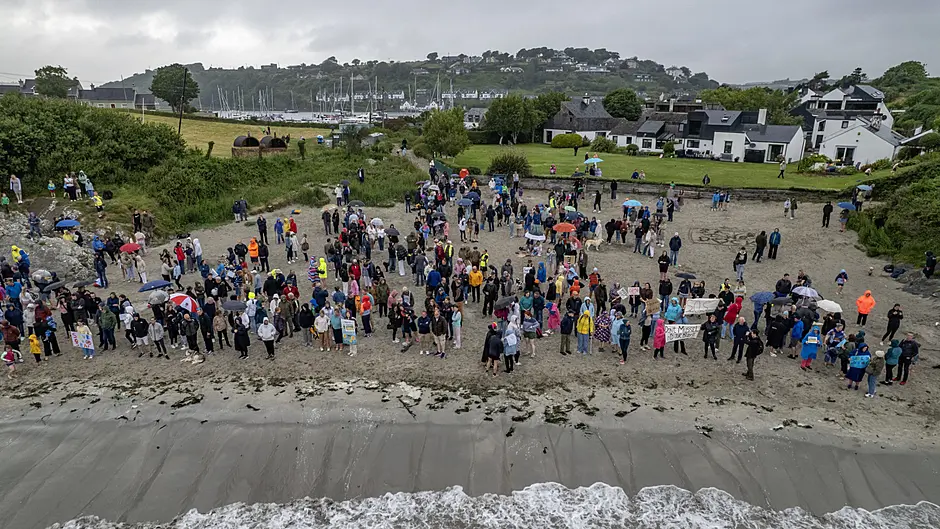 Don't mussel in our bay: Locals protest Kinsale Mussel farm plans Image