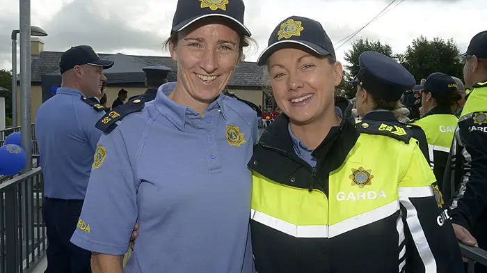 Ruth Collins and Triona Collins at the official opening of Coachford Garda Station. (Photo: Denis Boyle)