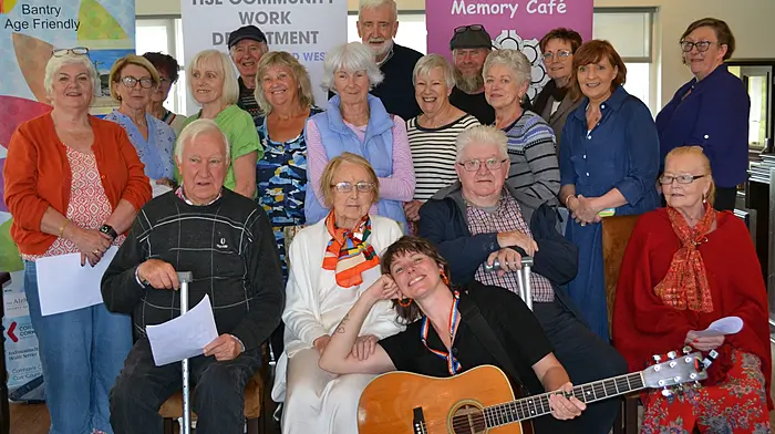 The Bantry Singing for the Brain group entertained at the launch of the Dementia Inclusive Community plan which was held at the Westlodge Hotel.