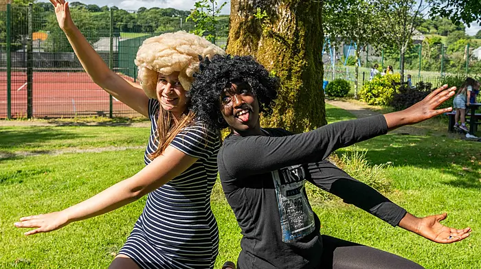 Szilvia Babuschik and Chadella Muhezagiro from Ballineen having fun at the BBQ party at the Summer Fest last weekend. (Photo: Andy Gibson)