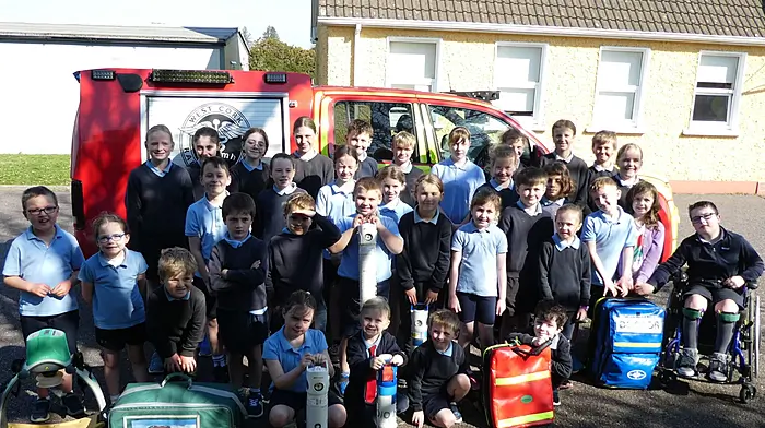 Maultrahane National School children all enjoyed a visit from the West Cork Rapid Response team as part of their educational programme.