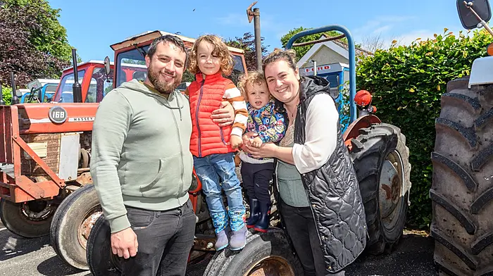 Luca, Marley, Noah and Greta Boggiani (Dunmanway) enjoying their day at St Mary’s Church’s tractor run. (Photo: David Patterson)