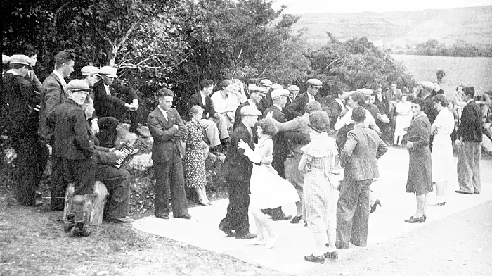 Set dancing at Lough Hyne in the late 1940s.