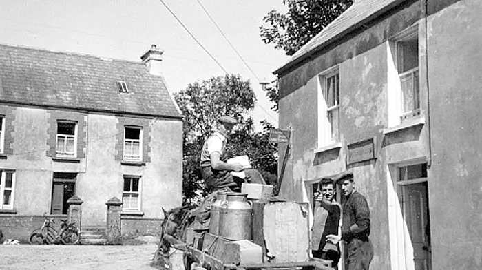 Going to the creamery, Bere Island, c1950s.  (Photo: Bere Island Photo Archive)