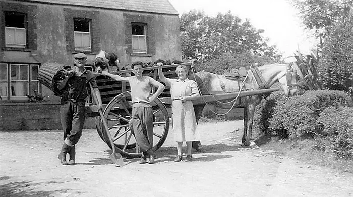 Bere Island cart and turf, 1933.  (Photo: Bere Island Photo Archive)