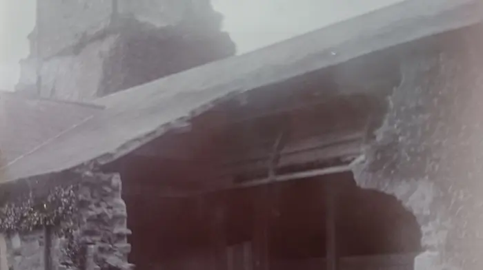Building work at St Multose, 1898.