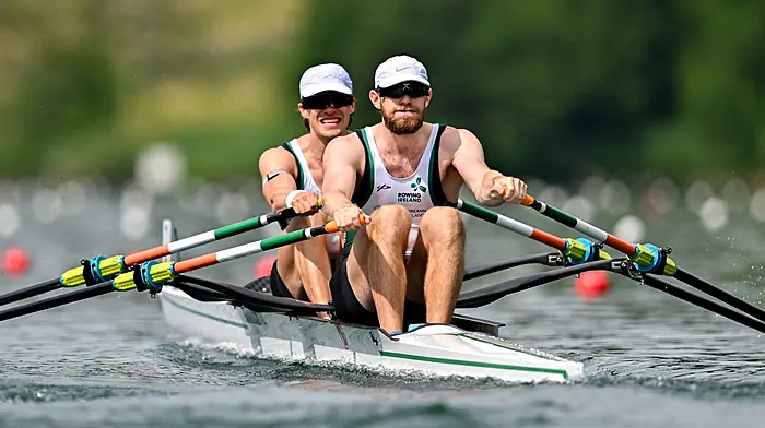 They're in different boats, but Fintan McCarthy and Paul O'Donovan are battling for World Rowing Cup medals Image