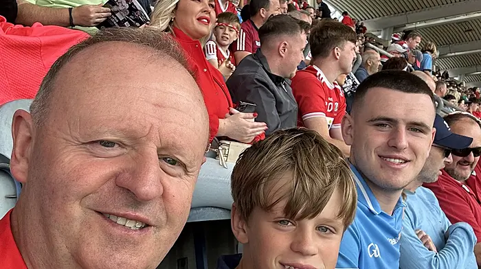 Andy Caverly with his sons Jamie and Max