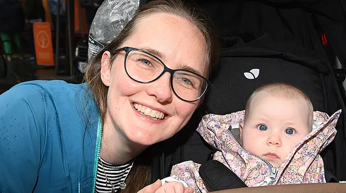 Joanna Spence and her six-month-old daughter Violet Edith from Belfast during a visit to Clonakilty last Friday.  They were on holidays in Leap and during their stay in West Cork, they visited  St Barrahane's Church in Castletownshend where Violet Edith's great-great-grandmother Edith Stevenson played the organ in 1910 during her teaching training placement at the Church of Ireland primary school when she was nineteen-years-old. The well-known author Edith Somerville played the same organ and it appears from stories handed down through the Stevenson family (embellished or otherwise) that on occasions when Ms Somerville was late for service, Edith Stevenson deputised as the organist.  Edith's daughter Maude is now in her 90s. During their visit, the Spence family had a number of photos taken, including Violet Edith's photo alongside the church organ.  (Photo: Martin Walsh)