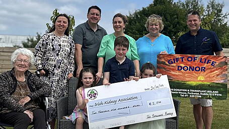 Cheques presented to two charities Image