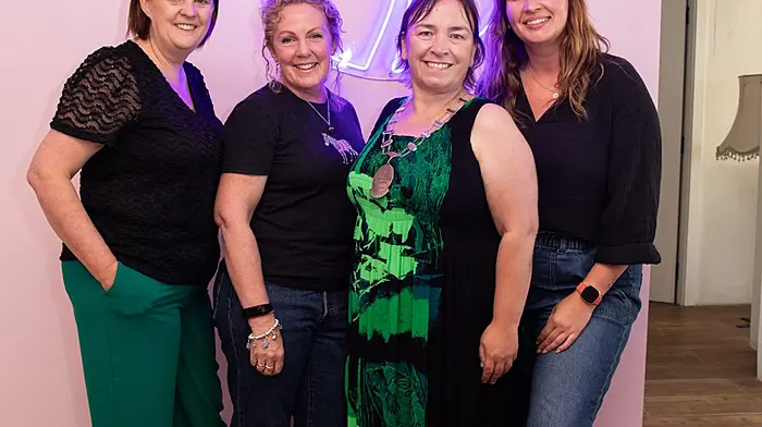 Sandra Maybury, Marie Wiseman, Anna Healy (president) and Anna Groniecka at the Network Ireland West Cork summer party which was held at the Little Island Resort.   (Photo: Kathryn O'Shea)
