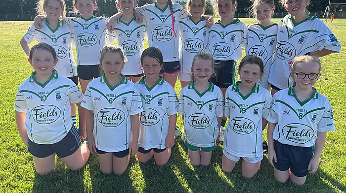 The Ilen Rovers U10 girls who played in a blitz in sunny conditions last Wednesday evening with Clann na nGael and Gabriel Rangers in Drimoleague. Back: Ella Shore, Ella Crowley, Nell McCarthy, Emma Keohane, Anna Bea, Méabh Collins, Orlaith Brennan and Éirinn O’Driscoll. Front: Ina O’Driscoll, Sarah Swanton, Saoirse Hickey, Sadie Kiely, Laura O’Mahony and Keelin Crowley.