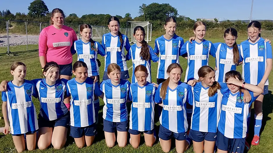 Sullane and Drinagh battling for U14 Schoolgirls Premier title Image