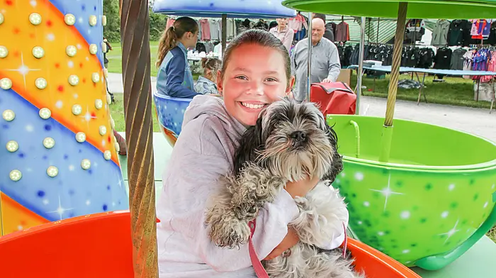 Libby Marah with her dog Willow. (Photo: David Creedon)