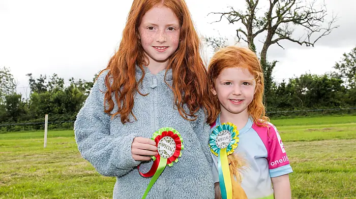 Above: Aoibhínn and Siún Johnston at Dunmanway ag show. Below: Noel Lynch and Joan O'Reilly at the Old Time Fair in Clonakilty. (Photos: David Creedon & Martin Walsh)